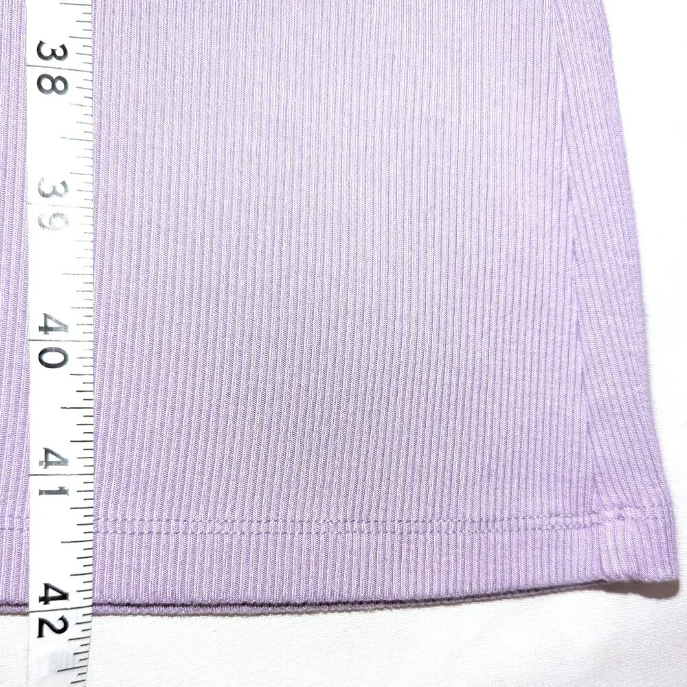 Wilfred Free | Aritzia Ribbed Tank Midi Dress in Lilac Purple | Size Small - Picture 11 of 11